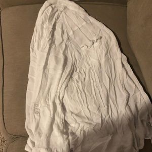 White button up blouse